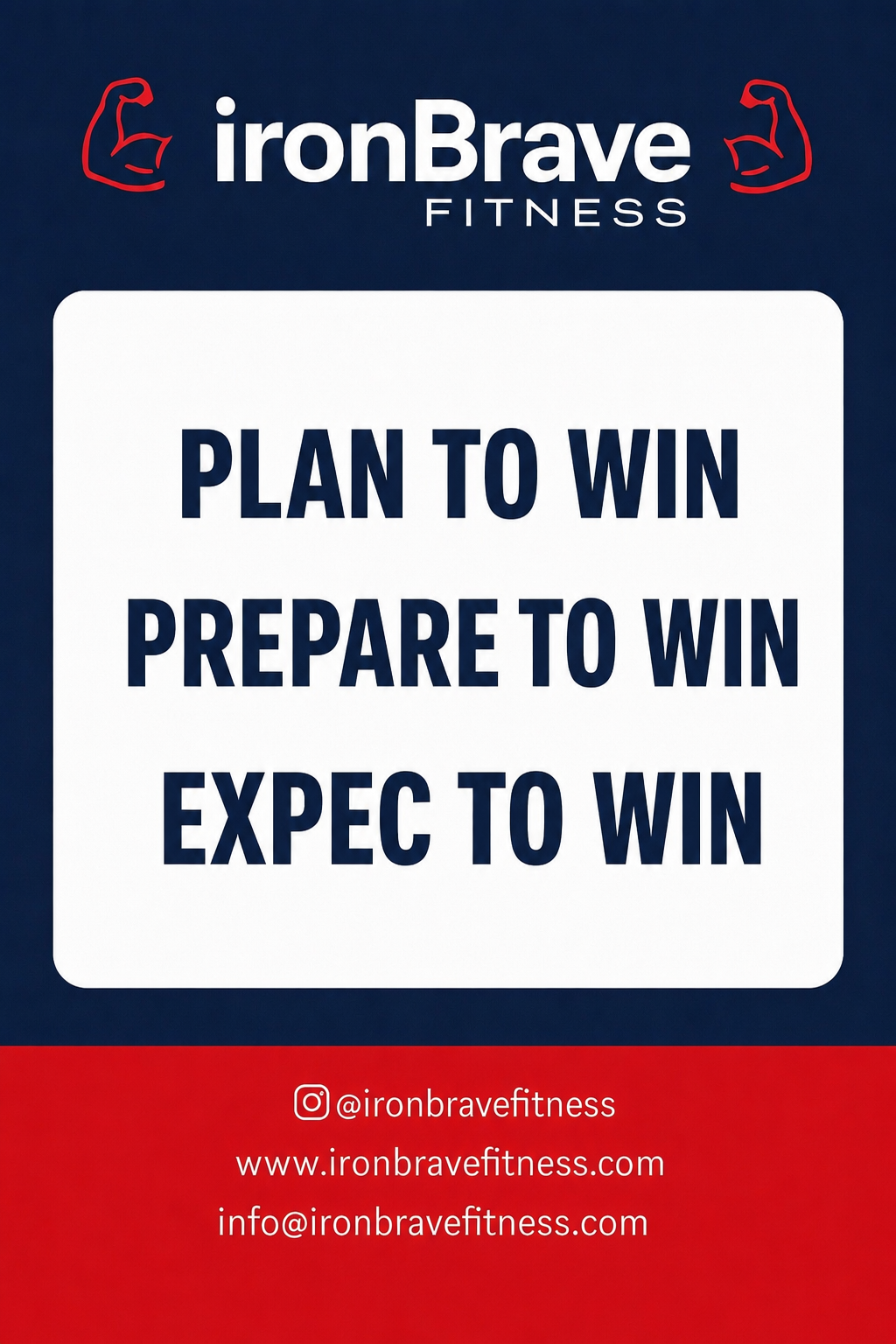 Plan to Win. Prepare to Win. Expect to Win.