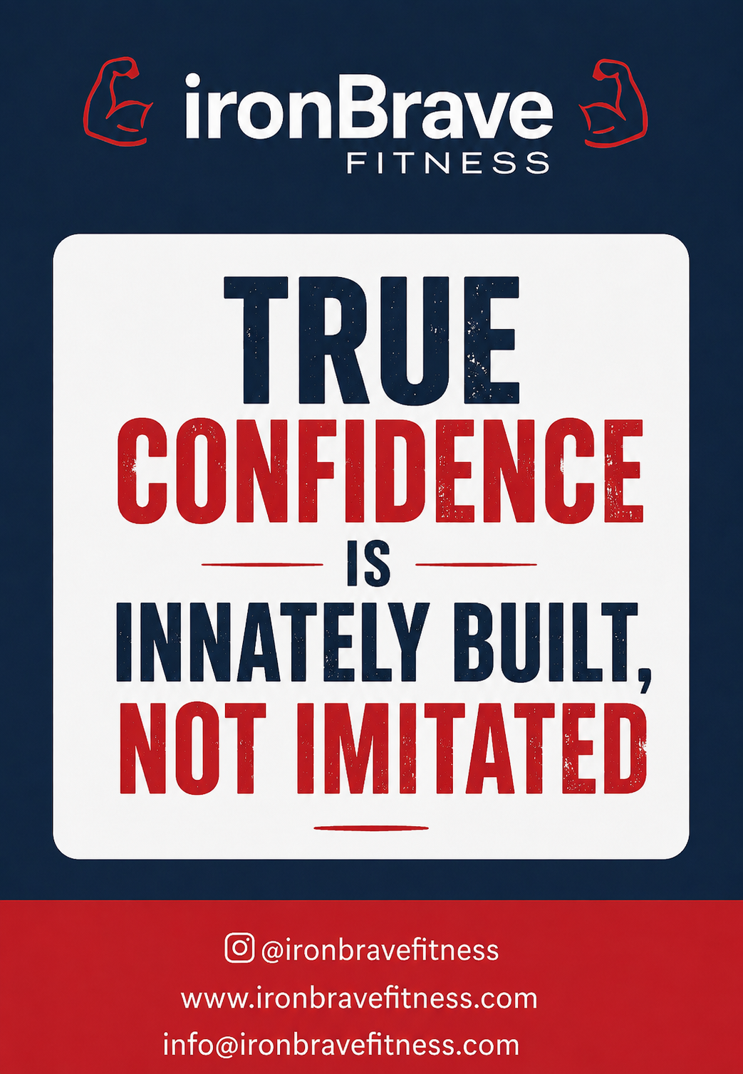 True Confidence Is Innately Built, Not Imitated